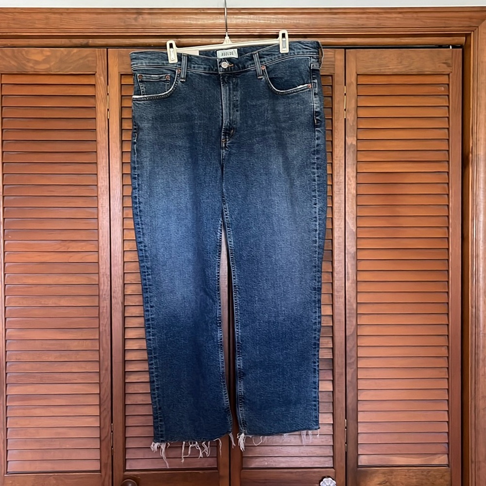 NWT Agolde Mid Rise Straight Crop Jean